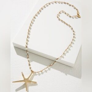 Tommy Bahama Island Essence Starfish Pendant Freshwater Pearl Necklace Gold Tone